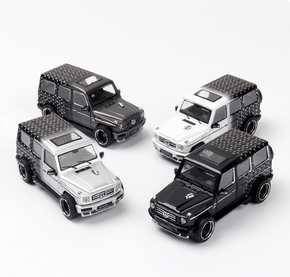 LMF Model 1:64 Mercedes-Benz G63 Modified Star Livery Diecast Car | Premium Collectible SUV Model Available in 4 Variants