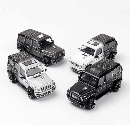 LMF Model 1:64 Mercedes-Benz G63 Modified Star Livery Diecast Car | Premium Collectible SUV Model Available in 4 Variants
