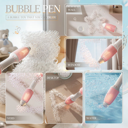 Magic Bubble Pen Rechargeable Bubble Maker Toy for Kids with LED Light, Bubble Solution, Battery & USB Charging Cable – 47 cm, Pack of 1