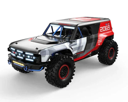 MJX  HYPER GO H8P 1:8 Scale Ford Motor Company Ford Bronco R Licensed 4WD RC Rock Crawler – Brushless Motor, 80A ESC, High-Speed Off-Road Remote Control Vehicle