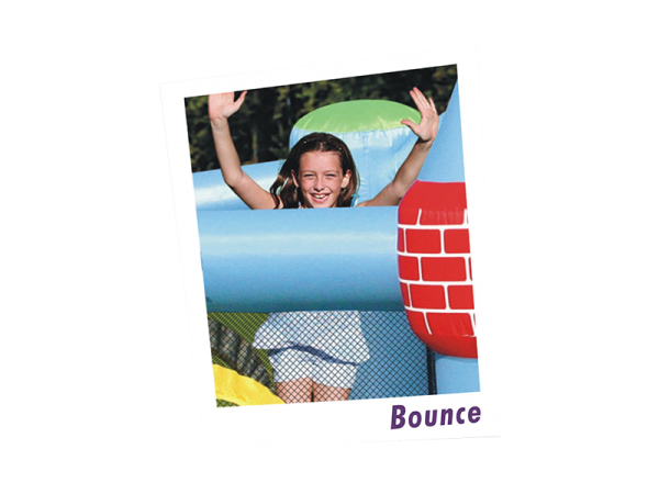 Indoor Inflatable Castle Bounce House with Slide | 840D Oxford Fabric Kids Jumping Castle | Home Use Bouncy House | Ages 3+
