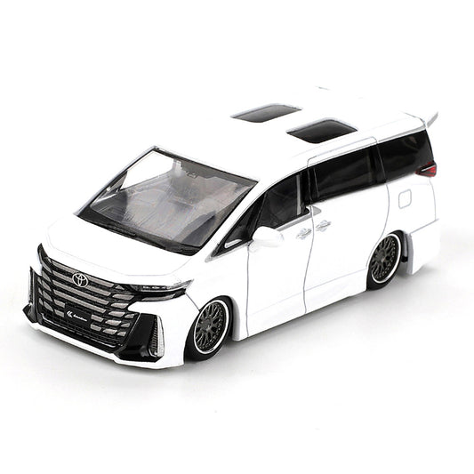 MINI GT 1:64 Scale Toyota Vellfire 40 KUHL White Die-Cast Model Car