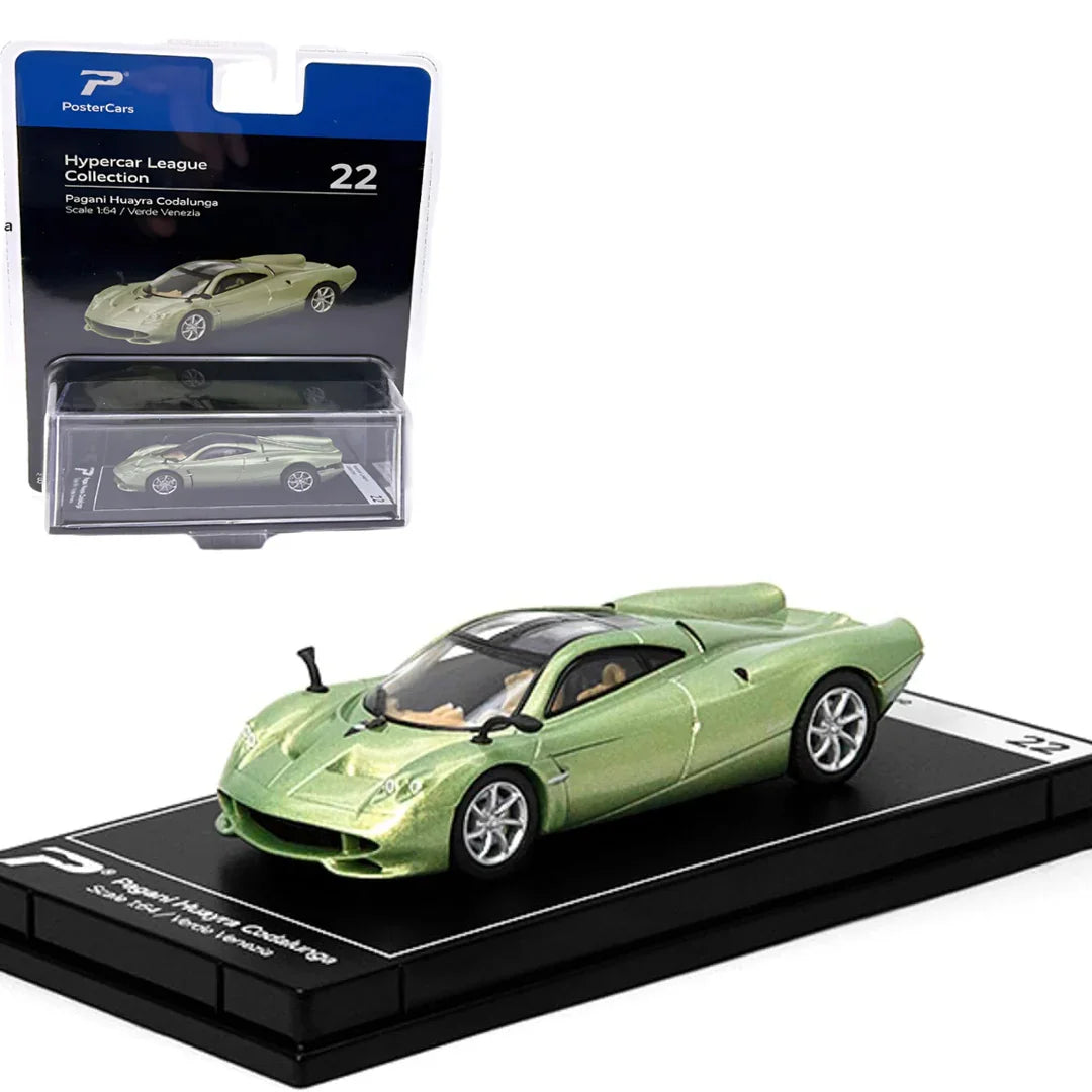 PosterCars 1:64 Pagani Huayra Codalunga – Verde Venezia | Hypercar