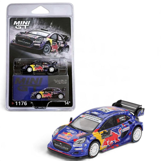 MINI GT 1:64 (Blister Pack) Ford Puma Rally1 #55 – 2025 Monte Carlo Dieacst Car