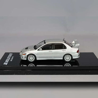 1:64 HJ64 Hobby Japan MITSUBISHI LANCER GSR EVOLUTION 7 With Engine Satellite Silver HJ641054S - Jaiman Toys