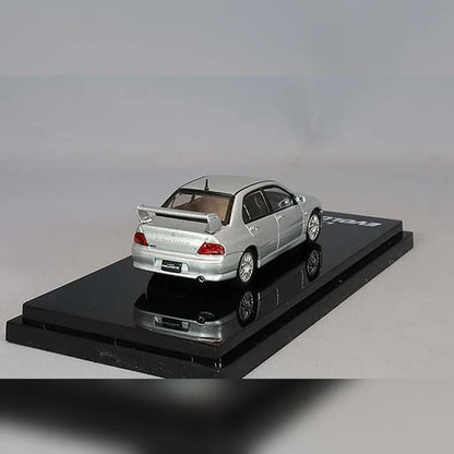 1:64 HJ64 Hobby Japan MITSUBISHI LANCER GSR EVOLUTION 7 With Engine Satellite Silver HJ641054S - Jaiman Toys