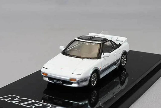 Hoda Japan 1:64 TOYOTA MR2 1600G-LIMITED SUPER CHARGER White HJ643056AWS Diecast Car Model - Jaiman Toys