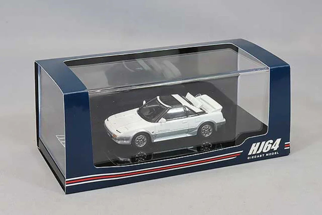 Hoda Japan 1:64 TOYOTA MR2 1600G-LIMITED SUPER CHARGER White HJ643056AWS Diecast Car Model - Jaiman Toys