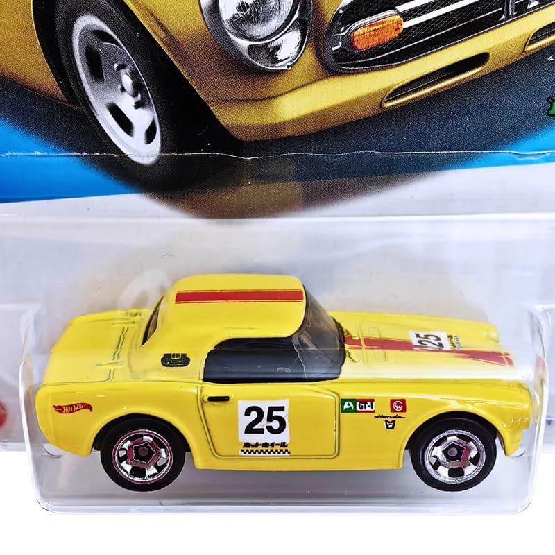 Hot Wheels 1:64 Scale Honda S800 Racing HW Race Day for Ages 3 and Up (Yellow)