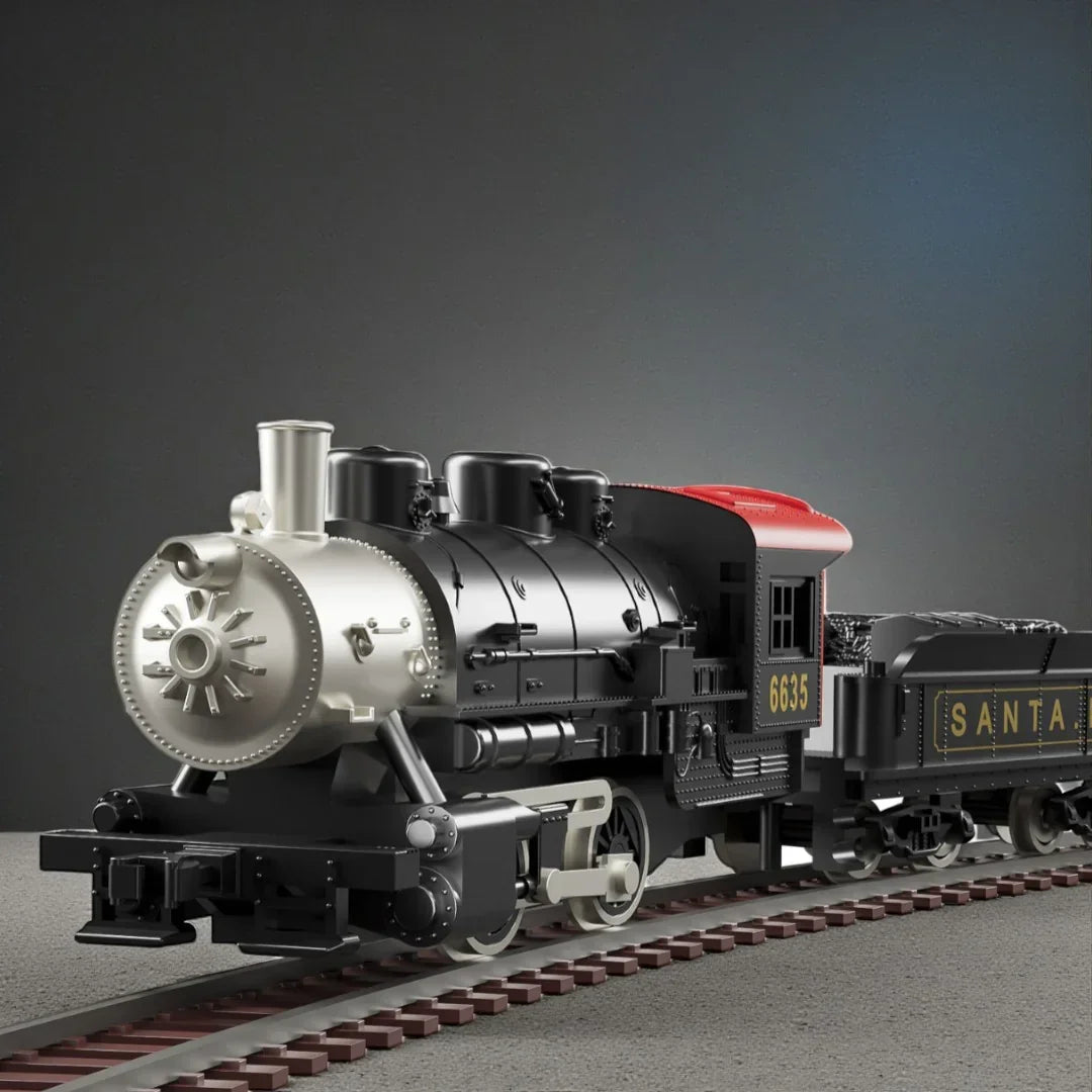 HANFIY 66200 HO Scale Railway Model Train Set No.66200 – Pennsylvania 0-4-0 Steam Locomotive with Metal Tracks (187 x 98 cm Layout)