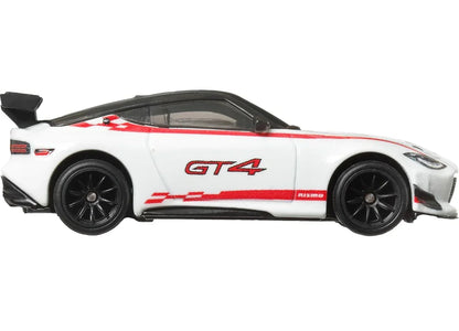 Hot Wheels Premium Race Day 2023 Nissan Z GT4 Diecast Car – Full Metal Body, Real Riders Tires, Car Culture Collector Series