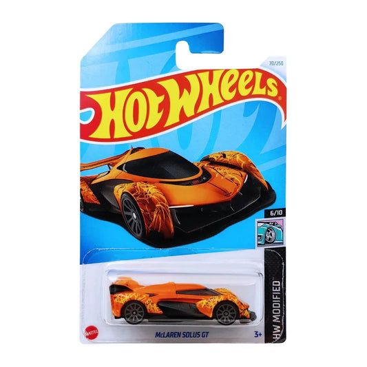 Hot Wheels 1:64 Scale 5-Car Die-Cast Set | Rod Squad HW50 Concept, McLaren Solus GT, Long Bloc JJJ71, ’87 Dodge D100 & Donut Drifter