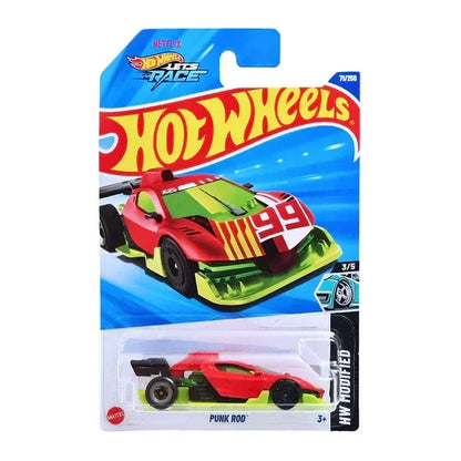 Hot Wheels 1:64 Scale 5-Car Diecast Set – BMW 635 CSi, Boom Car, VW T3 Custom, Tesla Cyberquad & Punk Rod