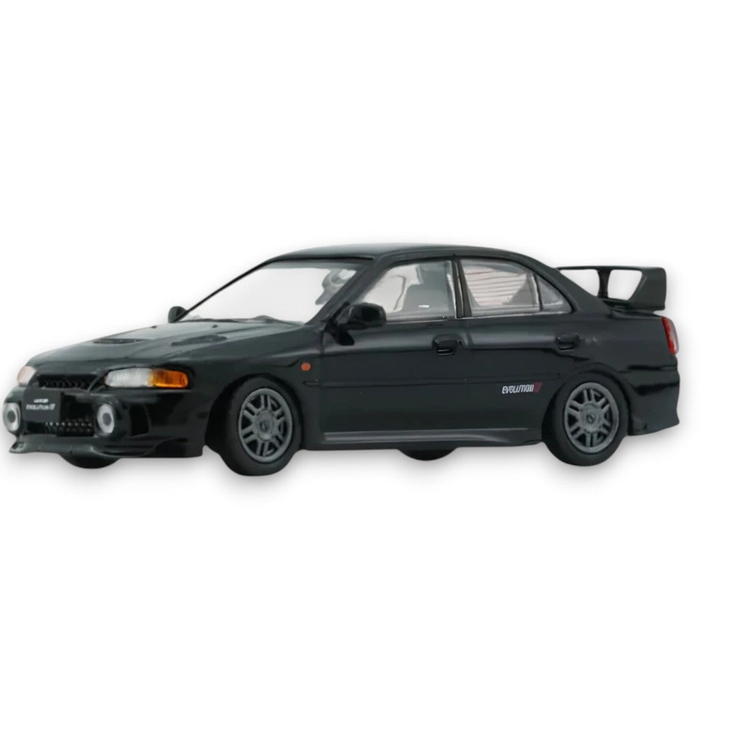 BM Creations Junior 1:64 Mitsubishi Lancer Evolution IV Diecast Model Car | Premium Collectible | Black