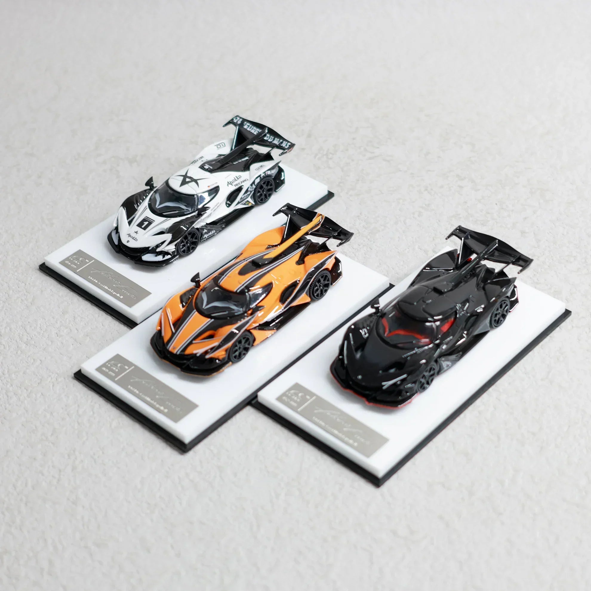 Apollo IE 1:64 Diecast Hypercar Model – 3 Color Variants | Display