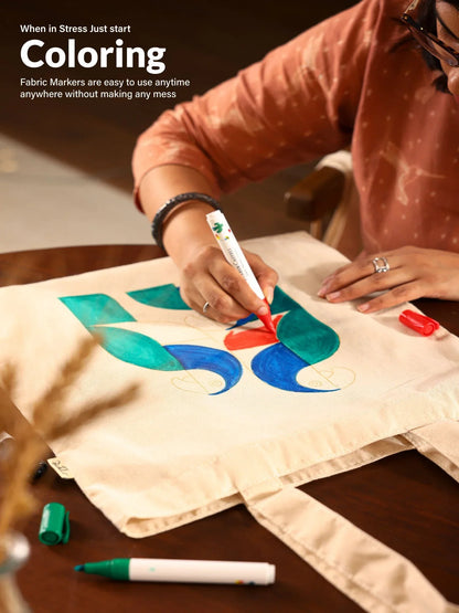 Tote Bag - DIY Nordic Flowers kit by Dastkhat - Jaiman Toys