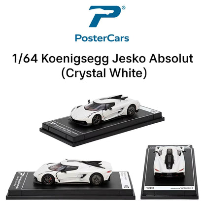 PosterCars 1:64 Hypercar League Collection – 24-Piece Diecast Supercar Set (Pagani, McLaren, Koenigsegg, Lamborghini, Bugatti, Aston Martin, Porsche)