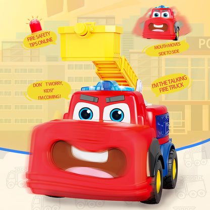 Five Star Learning Fun Interactive Talking Fire Truck Toy – Lights, Sounds & Moving Ladder (3+ Years)
