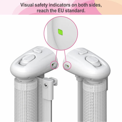 SG0021 Baby Safety Gate ,Extra Tall Retractable Stair Gate  Folding Baby & Pet Gate   | Adjustable Lower Bracket | Extra Height Protection