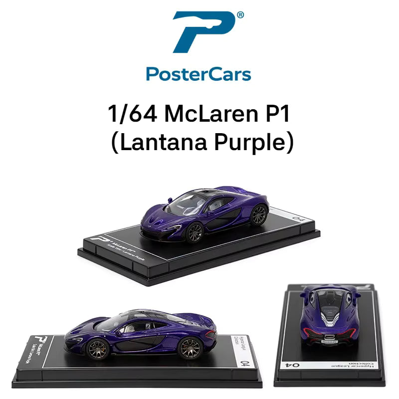 PosterCars 1:64 Hypercar League Collection – 24-Piece Diecast Supercar Set (Pagani, McLaren, Koenigsegg, Lamborghini, Bugatti, Aston Martin, Porsche)
