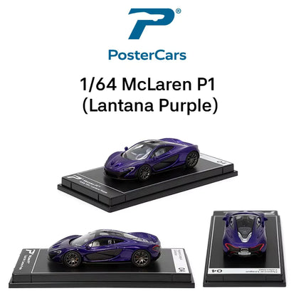 PosterCars 1:64 Hypercar League Collection – 24-Piece Diecast Supercar Set (Pagani, McLaren, Koenigsegg, Lamborghini, Bugatti, Aston Martin, Porsche)