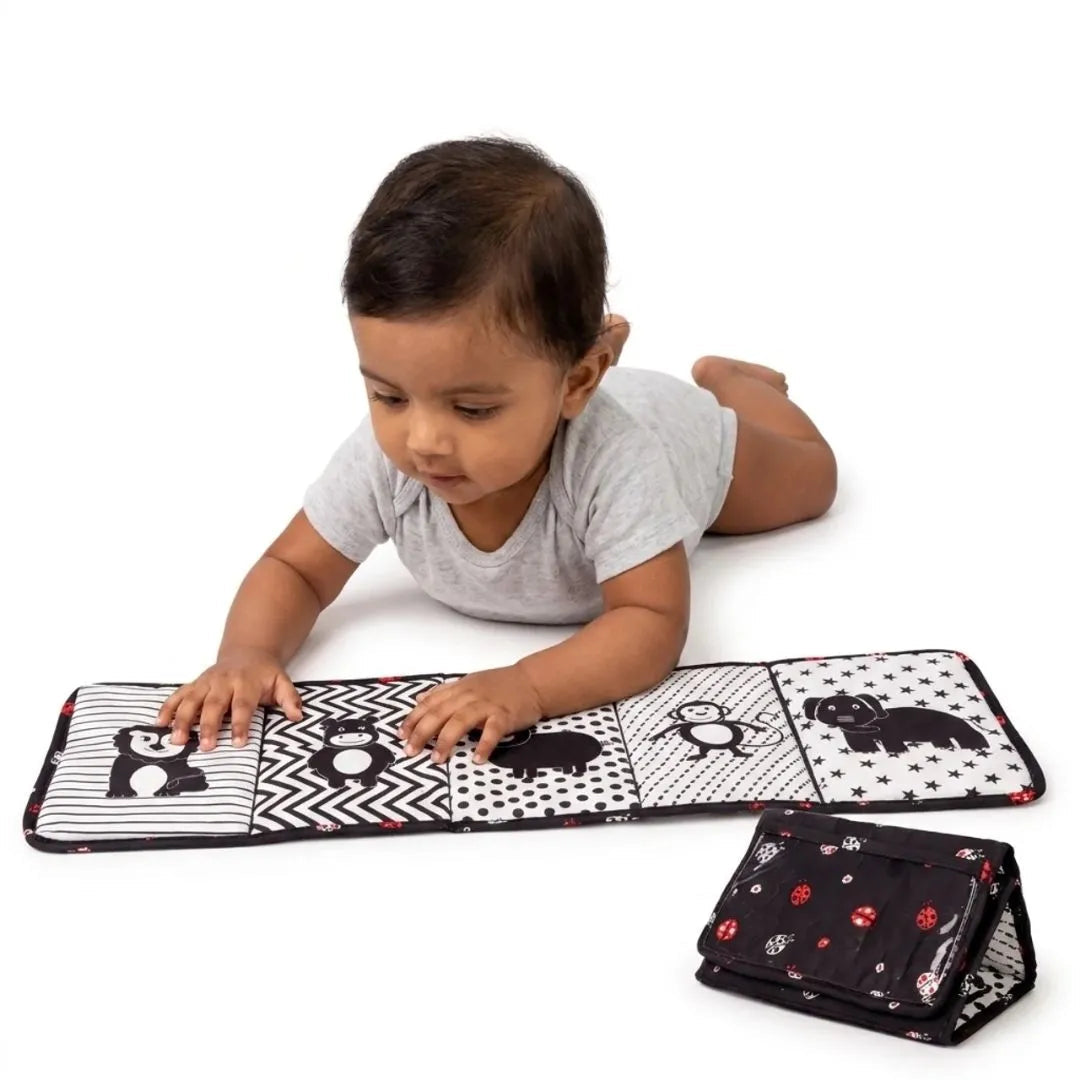 LiLLBUD High Contrast Tummy Time Book