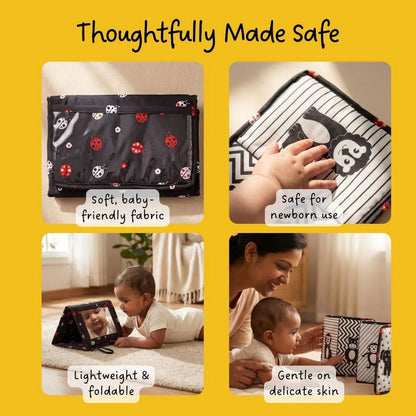 LiLLBUD High Contrast Tummy Time Book