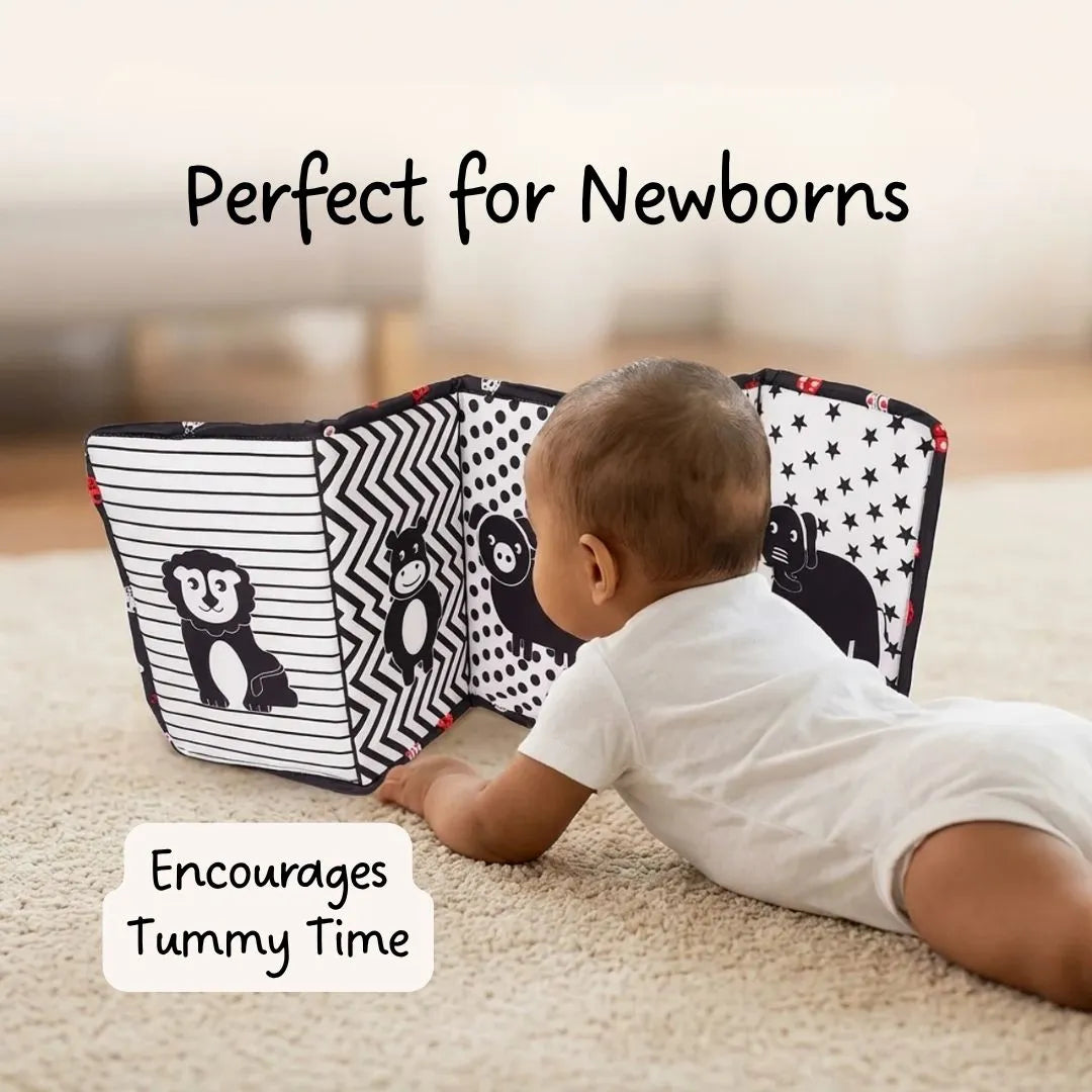 LiLLBUD High Contrast Tummy Time Book