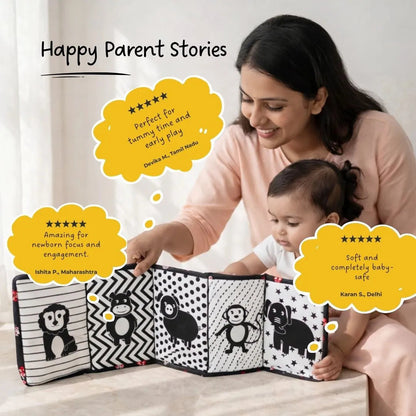 LiLLBUD High Contrast Tummy Time Book
