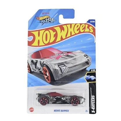Hot Wheels 5-Car Diecast Set Lamborghini Huracán Sterrato + Chevy Silverado + Nerve Hammer HYW69 + ’8 Crate JJJ86 + El Viento X-Raycers