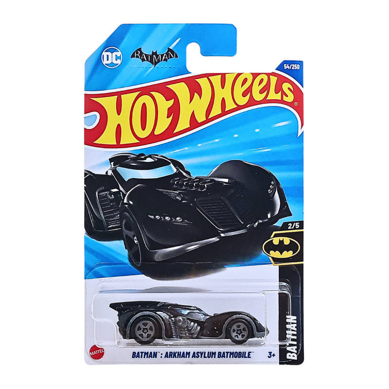 Hot Wheels 1:64 5-Car Diecast Collector Set – Batman Arkham Asylum Batmobile, RD-06, Honda e, Pedal Driver & Dragtor