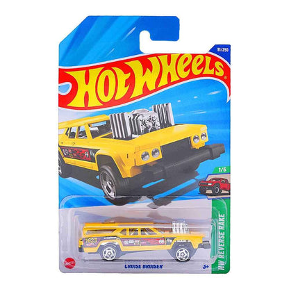 Hot Wheels 5-Car Die-Cast Set  1:64 Scale– 2019 Audi R8 Spyder + Cruise Bruiser HW Reverse Rake + Hi-Roller + Power Rocket X-Raycers + Decidely Go |  Collectible Cars