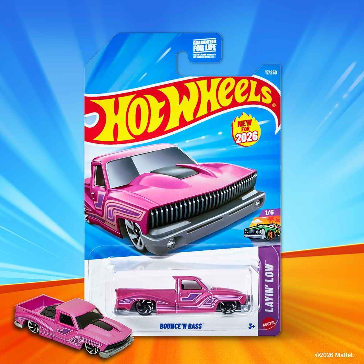 Hot Wheels 1:64 Scale 5-Car Die-Cast Set | 2024 Cadillac Project GTP Hypercar, Track Dwagon, Speed Dozer, Bounce’s Bass & Bumblebee