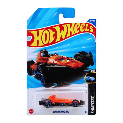 Hot Wheels 1:64 Scale 5-Car Set – Hako Type D, Arrow Dynamic HYX98, Track Dwagon HW Wagons, Netflix Let's Race Heavy Hitcher HW Metro & Rod Punk HW Modified