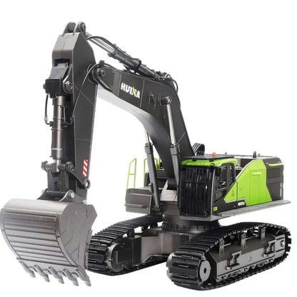 HUINA 1593 RC Excavator 1:14 Metal Alloy Engineering Crawler Tractor 2.4G Electric Remote Control Car Rc Vehicle Toy