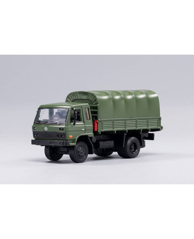 Die Cast Team 1:64 Dongfeng Cummins Military Cargo Truck LL-025-55 Army Green (LHD) Diecast Model | Premium Collectible Display Vehicle