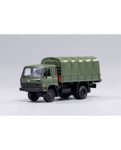 Die Cast Team 1:64 Dongfeng Cummins Military Cargo Truck LL-025-55 Army Green (LHD) Diecast Model | Premium Collectible Display Vehicle