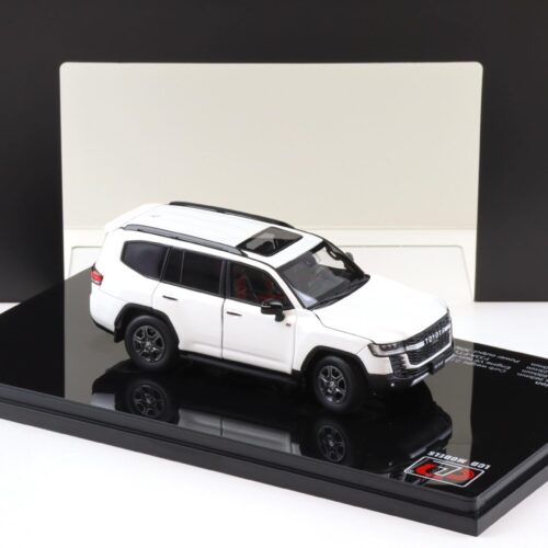 LCD Models 1:43 Toyota Land Cruiser LC300 GR Sport White Metallic Die-Cast Model Car | Two Variants Collectible