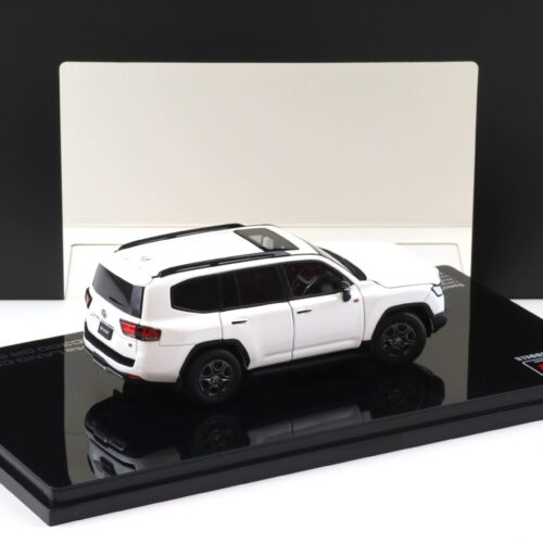 LCD Models 1:43 Toyota Land Cruiser LC300 GR Sport White Metallic Die-Cast Model Car | Two Variants Collectible