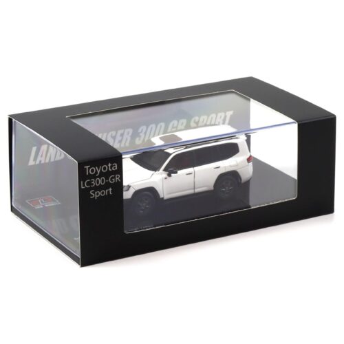 LCD Models 1:43 Toyota Land Cruiser LC300 GR Sport White Metallic Die-Cast Model Car | Two Variants Collectible