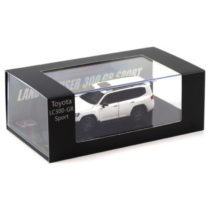 LCD Models 1:43 Toyota Land Cruiser LC300 GR Sport White Metallic Die-Cast Model Car | Two Variants Collectible