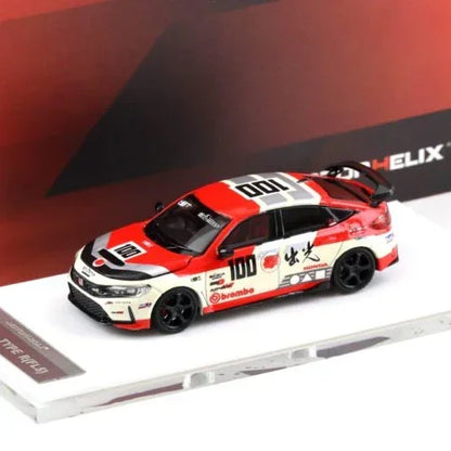 Motorhelix 1:64 Honda Civic Type R Idemitsu Livery Diecast Model Car | 4 Color Variations | Collector Edition