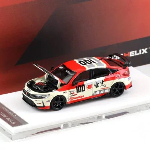 Motorhelix 1:64 Honda Civic Type R Idemitsu Livery Diecast Model Car | 4 Color Variations | Collector Edition