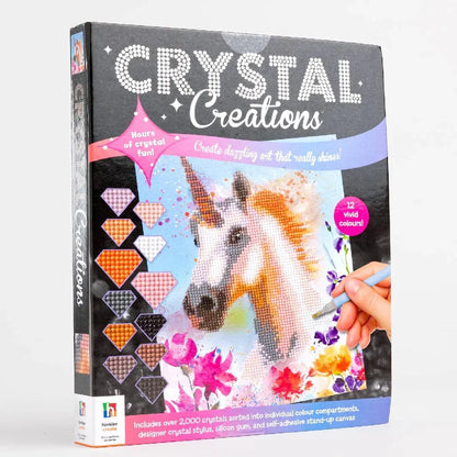 Crystal Creations Unicorn Diamond Art Kit – Sparkling DIY Crystal Painting Craft Set for Kids