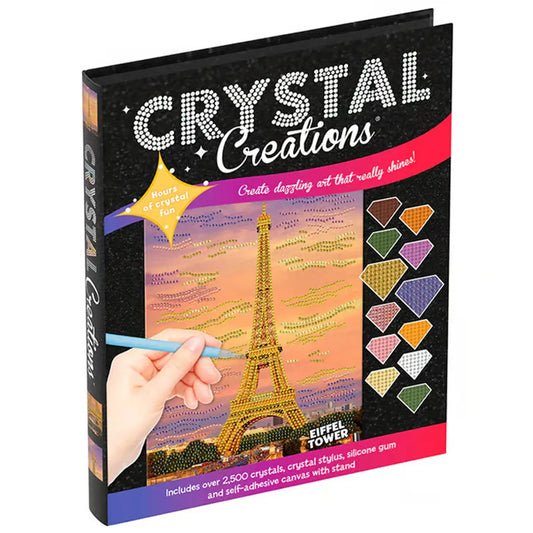 Crystal Creations Eiffel Tower Diamond Art Kit – Sparkling DIY Crystal Painting Craft Set