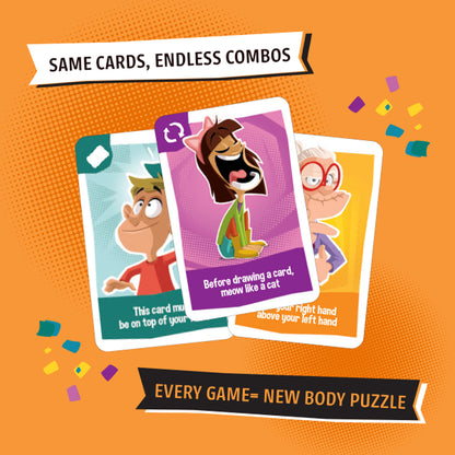 Yogi Party Card Game – Fun Physical Challenge Game for Family & Friends