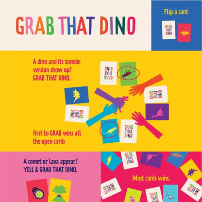 Grab That Dino – Fast-Paced Dinosaur Matching Card Game for Kids & Families