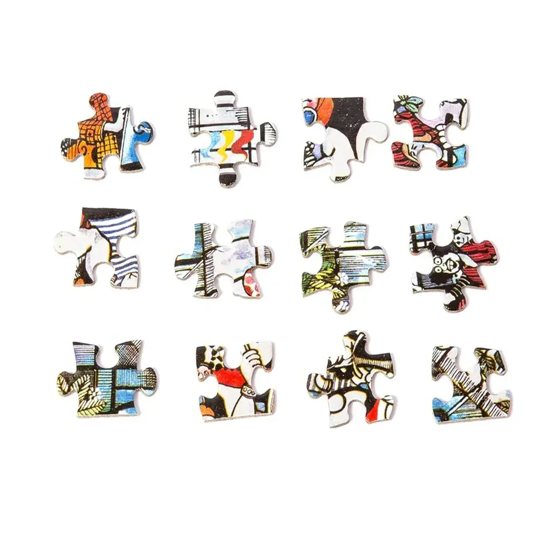 Jigsaw Nation 150 Piece Rectangle Puzzle – George Pompidou Centre by Mario De Miranda | Artistic Jigsaw Puzzle for Kids & Adults