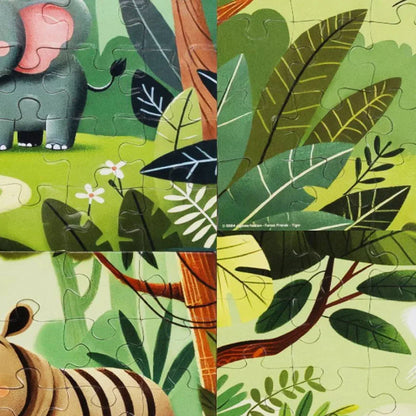 Jigsaw Nation Forest Friends 4-in-1 Puzzle Set | 35 Piece Animal Puzzles for Kids (Ages 3–5)