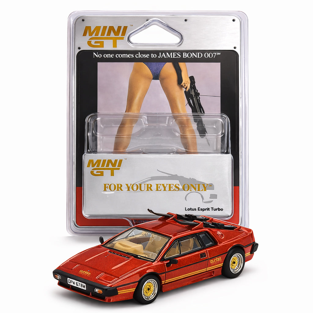 MINI GT 1:64 Blister Lotus Esprit Turbo – James Bond For Your Eyes Only Edition | Premium Diecast Model
